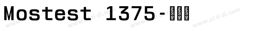 Mostest 1375字体转换